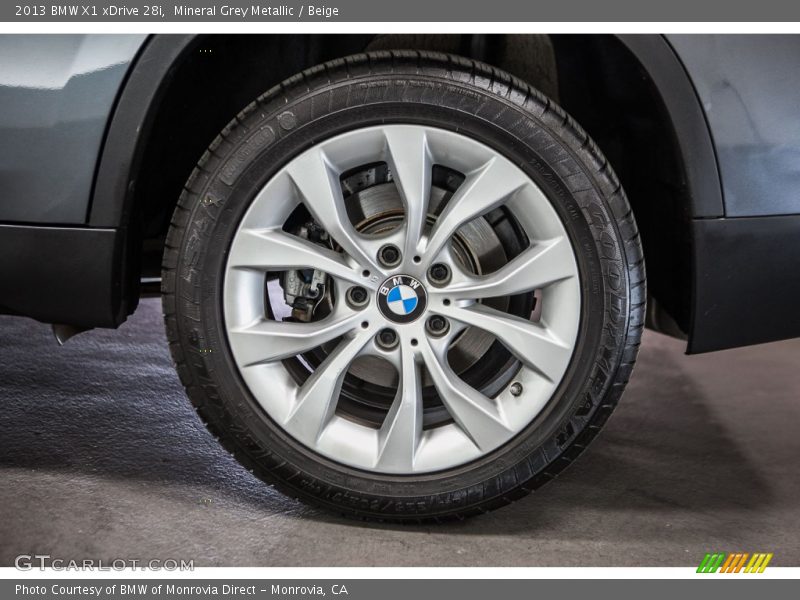 Mineral Grey Metallic / Beige 2013 BMW X1 xDrive 28i