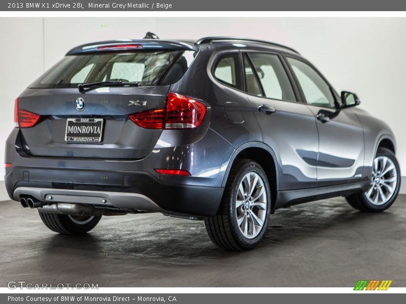 Mineral Grey Metallic / Beige 2013 BMW X1 xDrive 28i