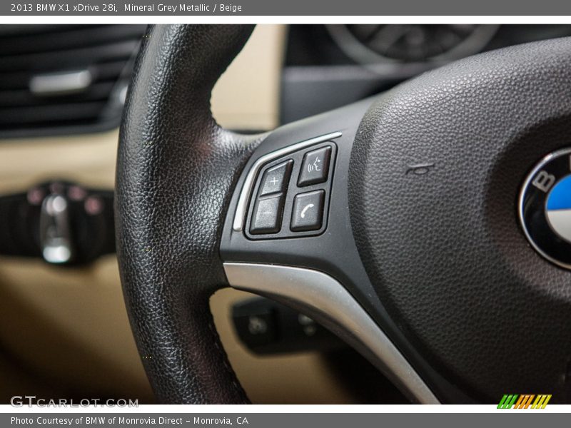 Mineral Grey Metallic / Beige 2013 BMW X1 xDrive 28i