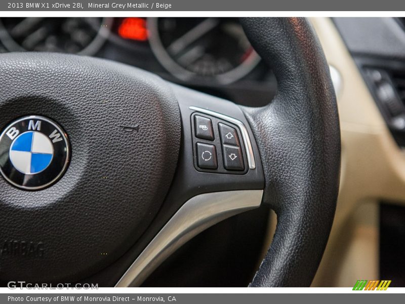Mineral Grey Metallic / Beige 2013 BMW X1 xDrive 28i