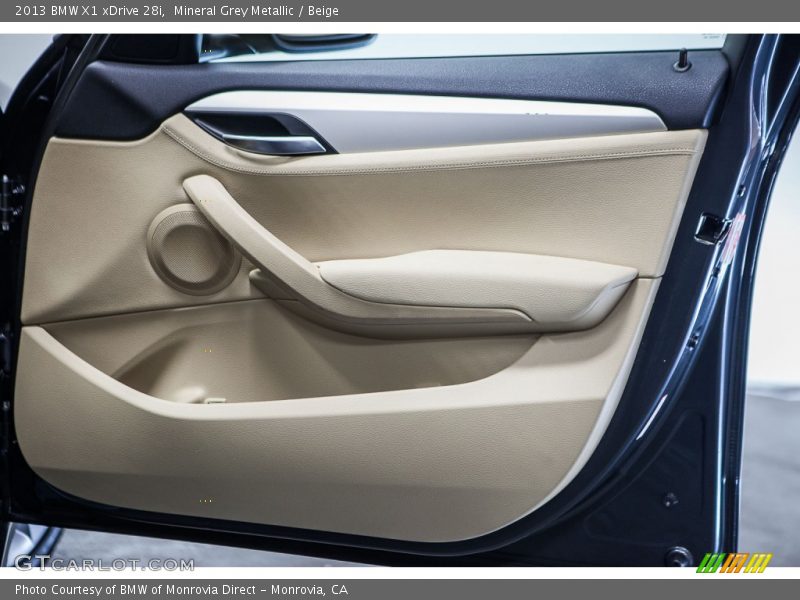 Mineral Grey Metallic / Beige 2013 BMW X1 xDrive 28i