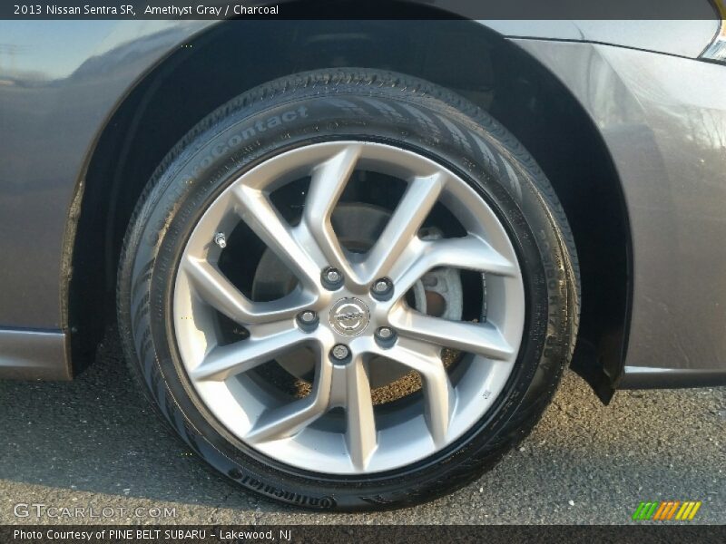 Amethyst Gray / Charcoal 2013 Nissan Sentra SR