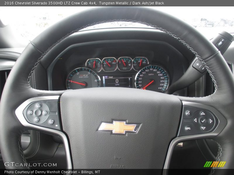 Tungsten Metallic / Dark Ash/Jet Black 2016 Chevrolet Silverado 3500HD LTZ Crew Cab 4x4