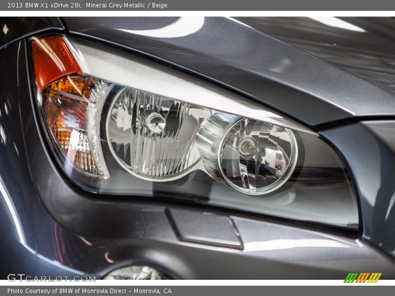 Mineral Grey Metallic / Beige 2013 BMW X1 xDrive 28i