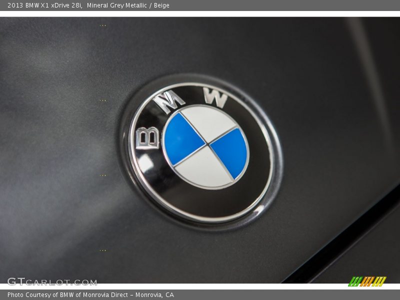Mineral Grey Metallic / Beige 2013 BMW X1 xDrive 28i