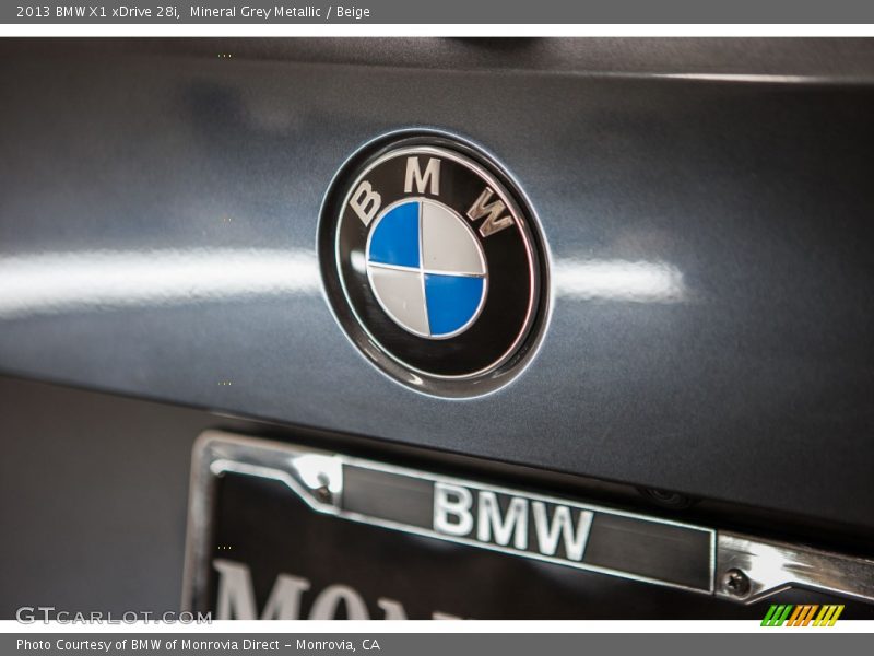 Mineral Grey Metallic / Beige 2013 BMW X1 xDrive 28i