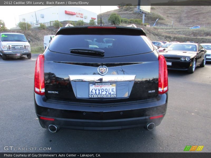 Black Raven / Ebony/Ebony 2012 Cadillac SRX Luxury