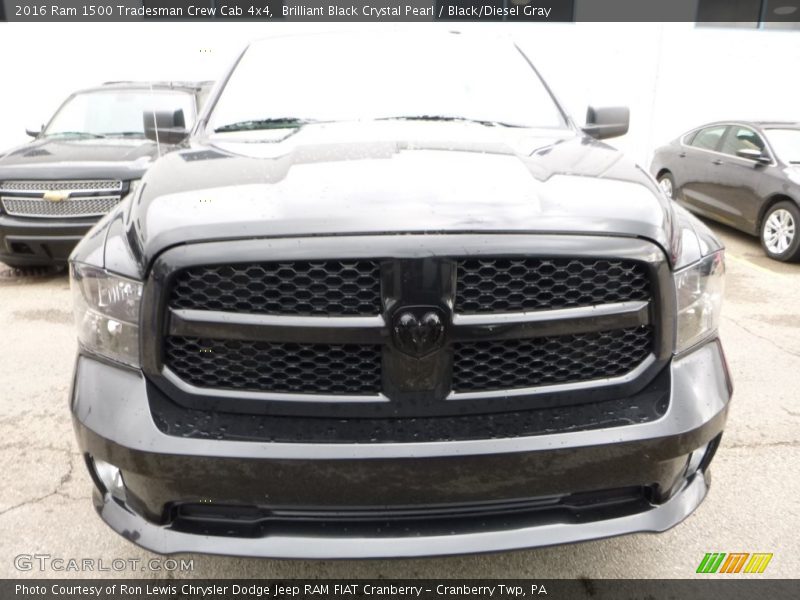 Brilliant Black Crystal Pearl / Black/Diesel Gray 2016 Ram 1500 Tradesman Crew Cab 4x4