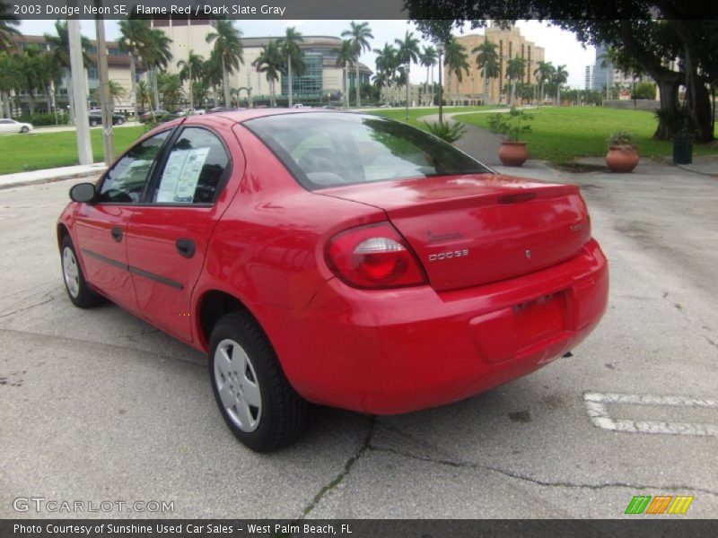 Flame Red / Dark Slate Gray 2003 Dodge Neon SE