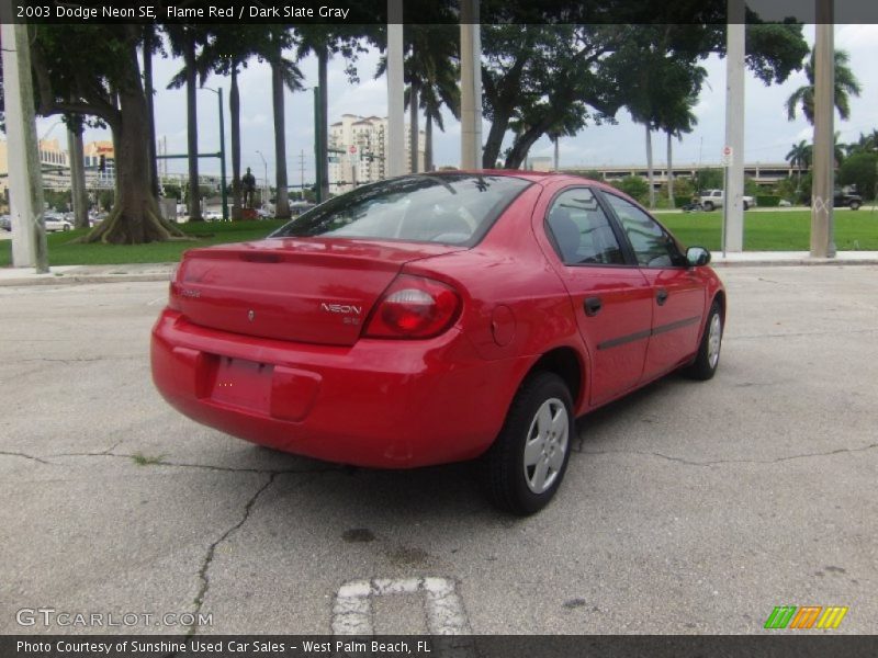 Flame Red / Dark Slate Gray 2003 Dodge Neon SE