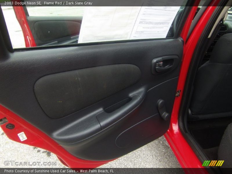 Flame Red / Dark Slate Gray 2003 Dodge Neon SE