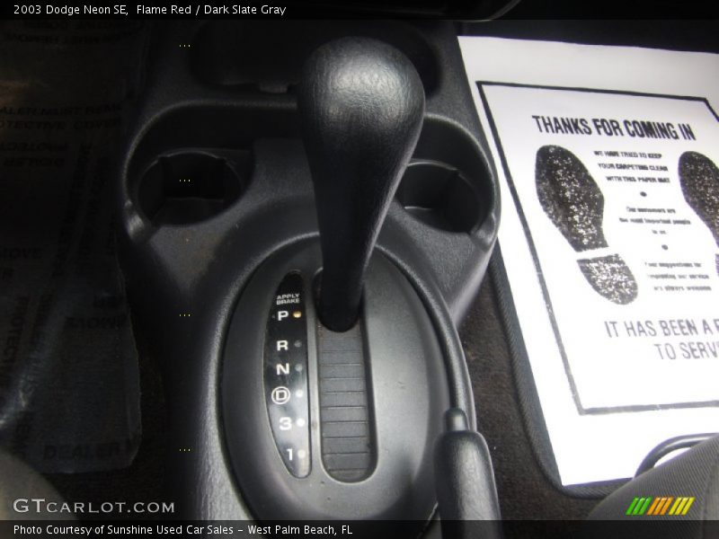 Flame Red / Dark Slate Gray 2003 Dodge Neon SE