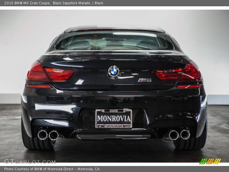 Black Sapphire Metallic / Black 2016 BMW M6 Gran Coupe