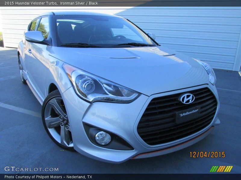 Ironman Silver / Black 2015 Hyundai Veloster Turbo