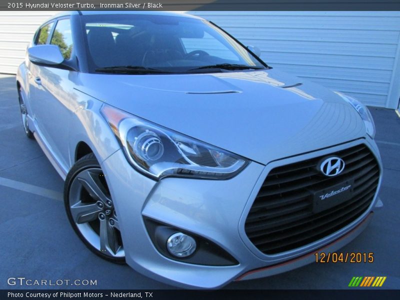 Ironman Silver / Black 2015 Hyundai Veloster Turbo