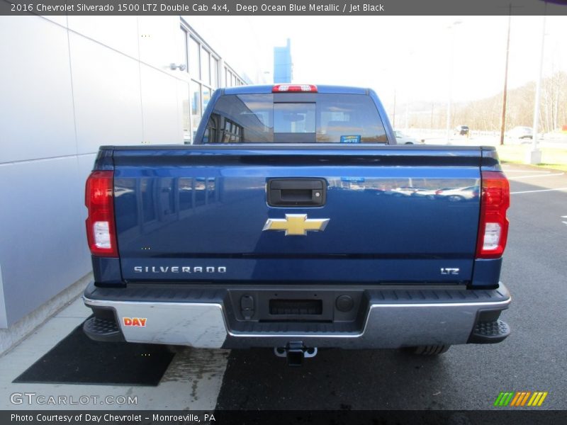 Deep Ocean Blue Metallic / Jet Black 2016 Chevrolet Silverado 1500 LTZ Double Cab 4x4