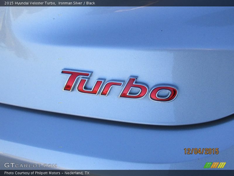 Ironman Silver / Black 2015 Hyundai Veloster Turbo