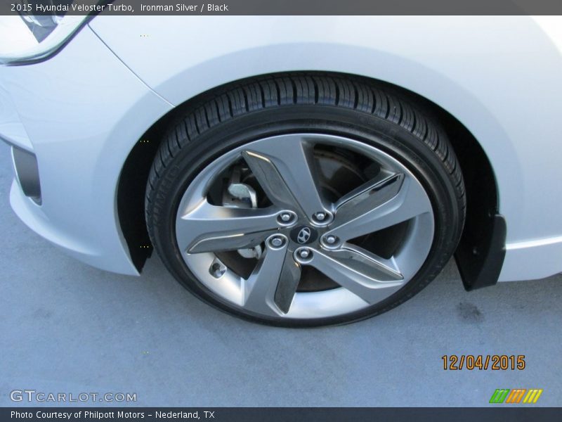 Ironman Silver / Black 2015 Hyundai Veloster Turbo