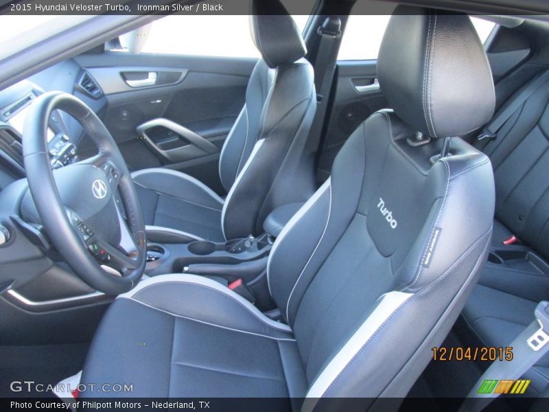 Ironman Silver / Black 2015 Hyundai Veloster Turbo
