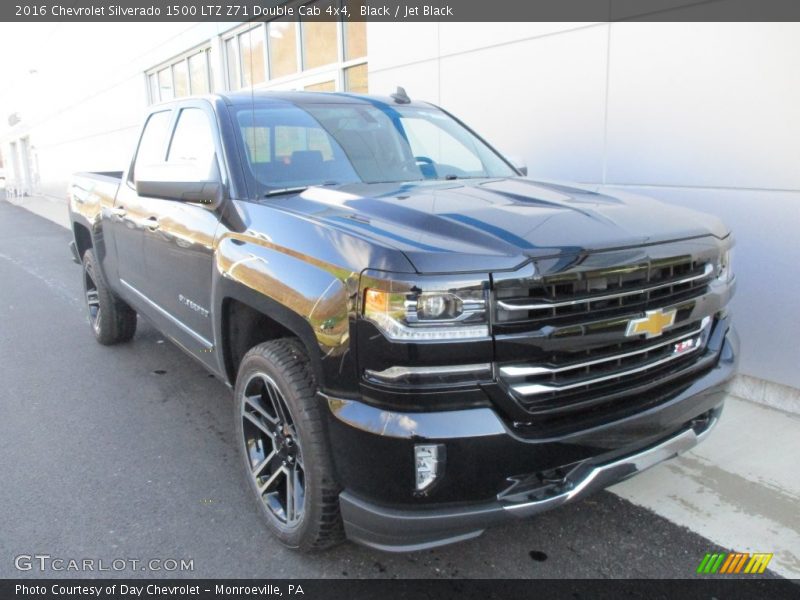 Black / Jet Black 2016 Chevrolet Silverado 1500 LTZ Z71 Double Cab 4x4