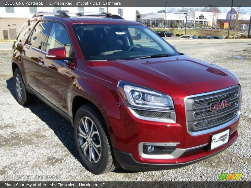 Crimson Red Tintcoat / Dark Cashmere 2016 GMC Acadia SLT