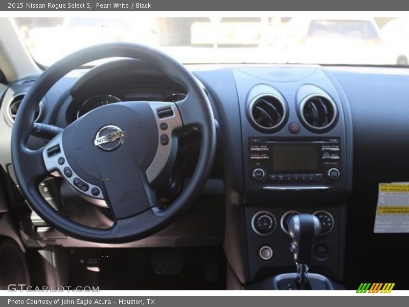 Pearl White / Black 2015 Nissan Rogue Select S