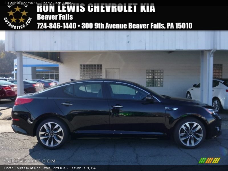 Ebony Black / Black 2015 Kia Optima SX