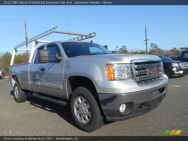 Quicksilver Metallic / Ebony 2013 GMC Sierra 2500HD SLE Extended Cab 4x4