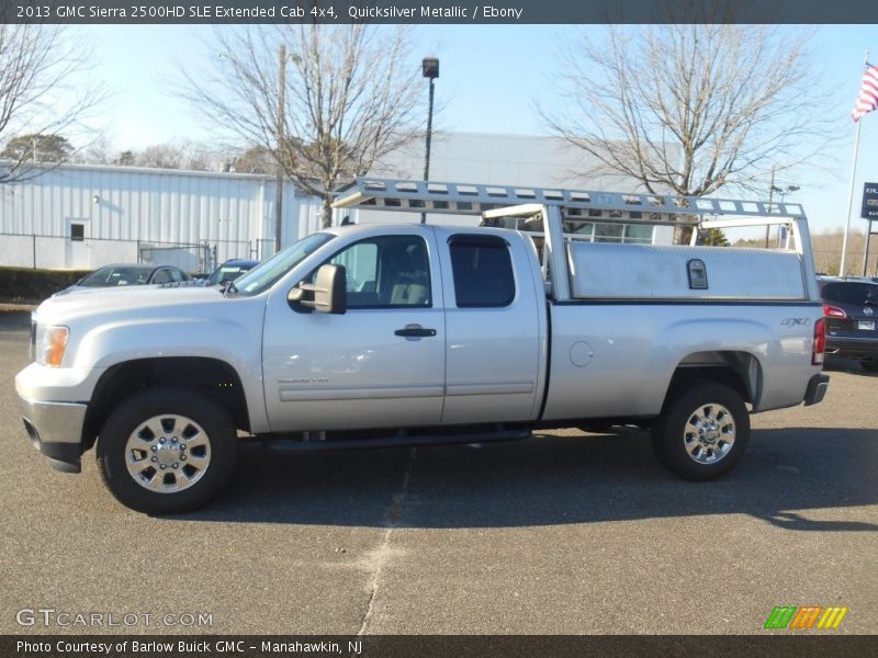 Quicksilver Metallic / Ebony 2013 GMC Sierra 2500HD SLE Extended Cab 4x4