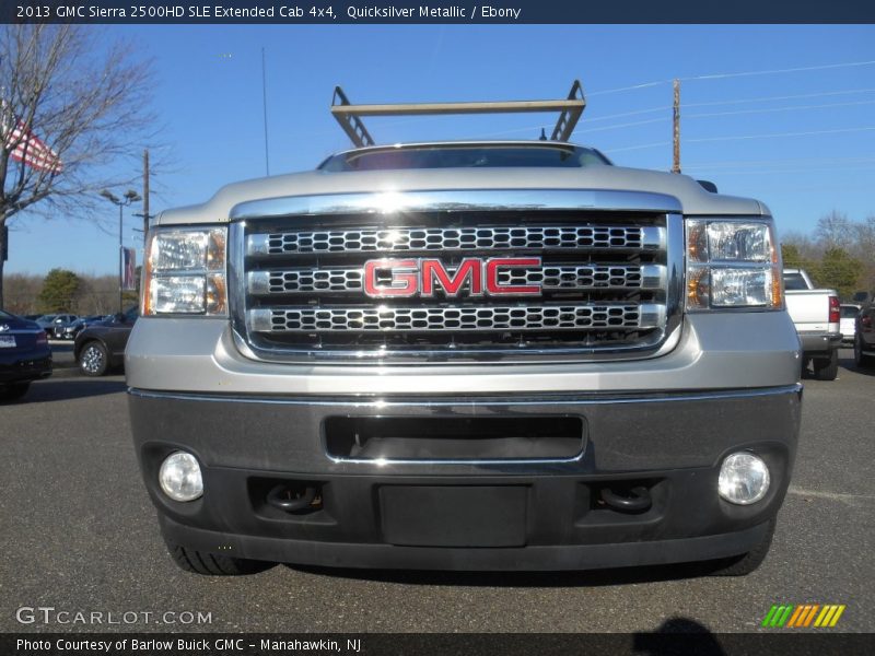 Quicksilver Metallic / Ebony 2013 GMC Sierra 2500HD SLE Extended Cab 4x4