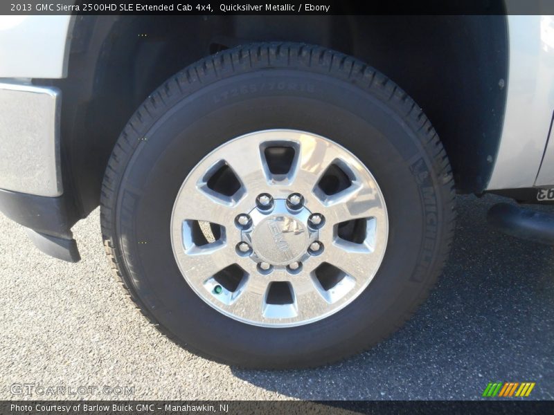 Quicksilver Metallic / Ebony 2013 GMC Sierra 2500HD SLE Extended Cab 4x4
