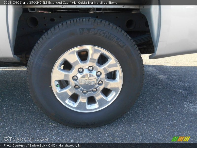 Quicksilver Metallic / Ebony 2013 GMC Sierra 2500HD SLE Extended Cab 4x4