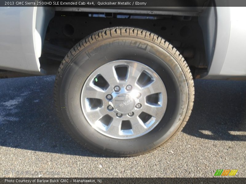 Quicksilver Metallic / Ebony 2013 GMC Sierra 2500HD SLE Extended Cab 4x4