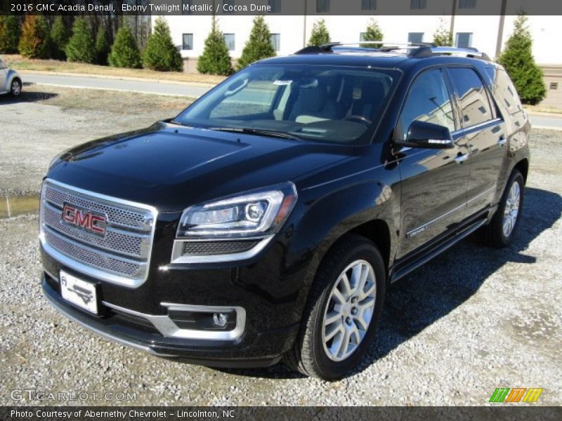 Ebony Twilight Metallic / Cocoa Dune 2016 GMC Acadia Denali