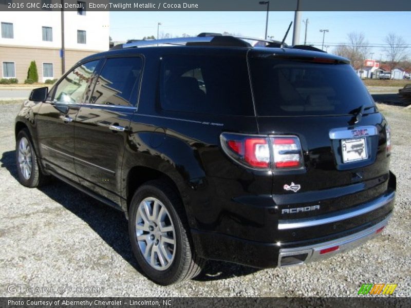 Ebony Twilight Metallic / Cocoa Dune 2016 GMC Acadia Denali