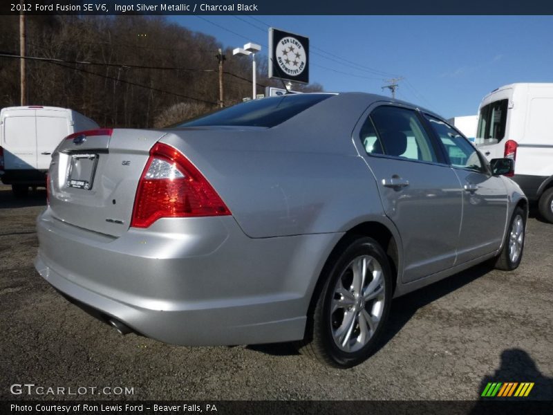 Ingot Silver Metallic / Charcoal Black 2012 Ford Fusion SE V6