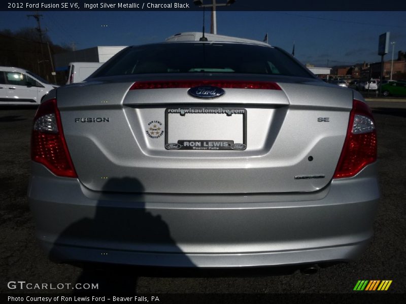 Ingot Silver Metallic / Charcoal Black 2012 Ford Fusion SE V6
