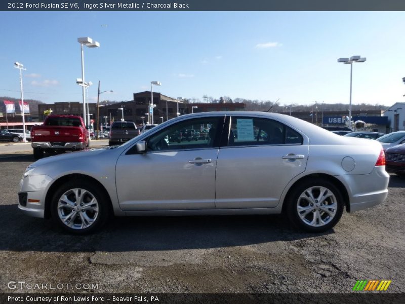 Ingot Silver Metallic / Charcoal Black 2012 Ford Fusion SE V6