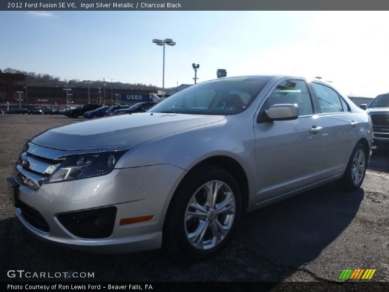 Ingot Silver Metallic / Charcoal Black 2012 Ford Fusion SE V6
