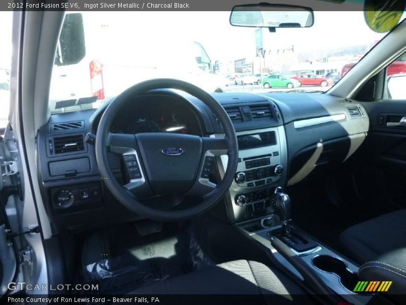 Ingot Silver Metallic / Charcoal Black 2012 Ford Fusion SE V6