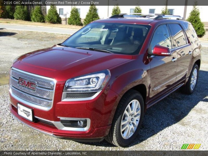 Crimson Red Tintcoat / Cocoa Dune 2016 GMC Acadia Denali