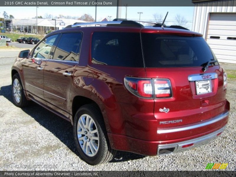 Crimson Red Tintcoat / Cocoa Dune 2016 GMC Acadia Denali