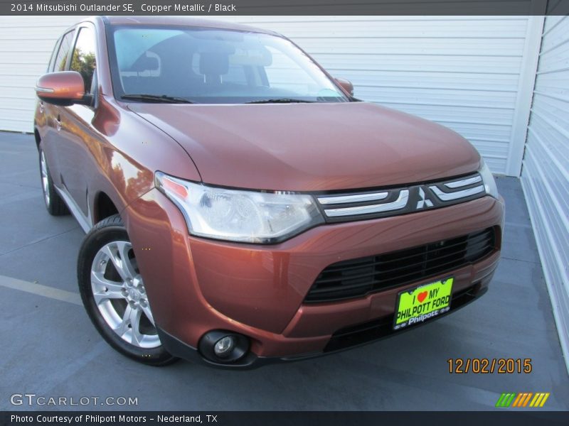 Copper Metallic / Black 2014 Mitsubishi Outlander SE