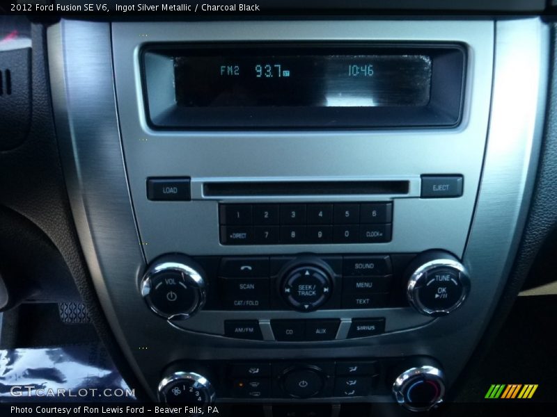 Ingot Silver Metallic / Charcoal Black 2012 Ford Fusion SE V6