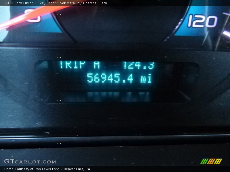 Ingot Silver Metallic / Charcoal Black 2012 Ford Fusion SE V6