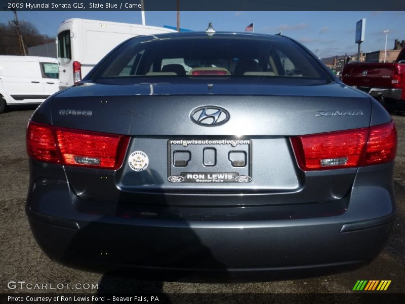 Slate Blue / Camel 2009 Hyundai Sonata GLS