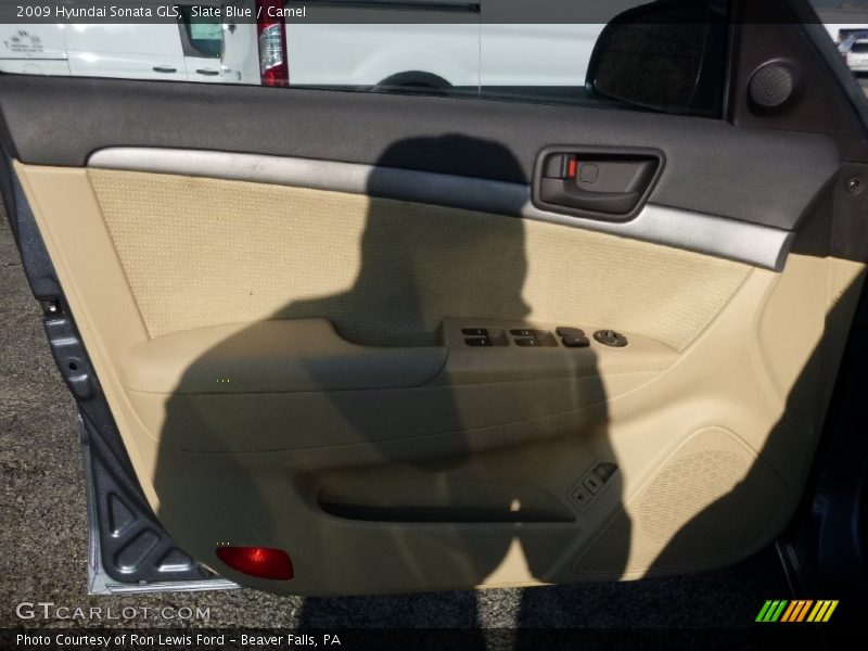 Slate Blue / Camel 2009 Hyundai Sonata GLS
