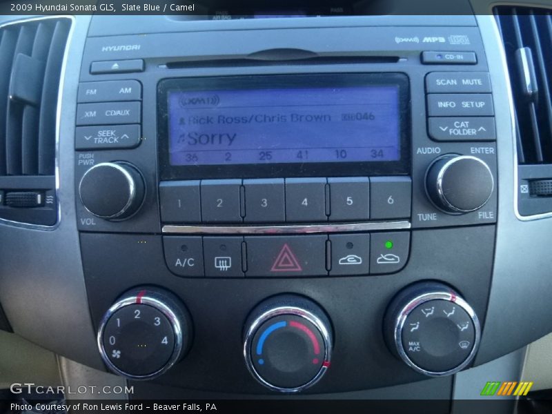 Slate Blue / Camel 2009 Hyundai Sonata GLS