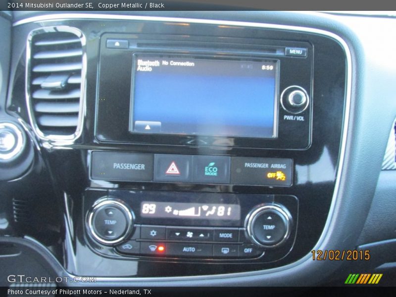 Copper Metallic / Black 2014 Mitsubishi Outlander SE