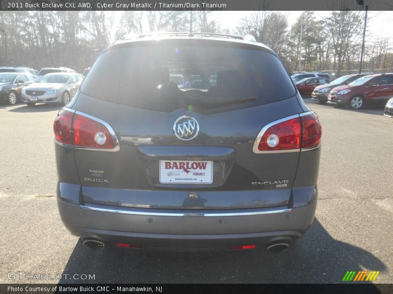 Cyber Gray Metallic / Titanium/Dark Titanium 2011 Buick Enclave CXL AWD